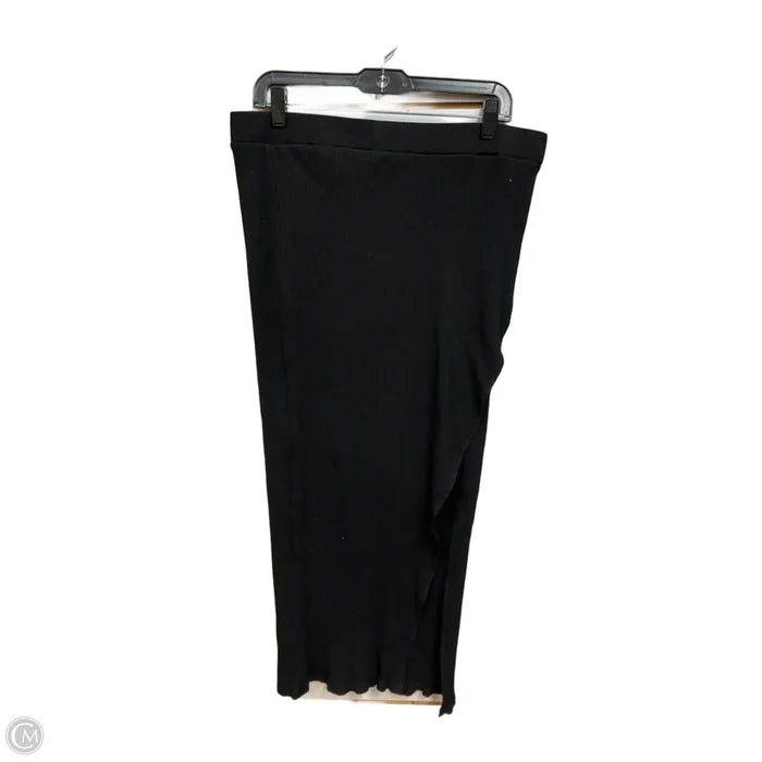 Skirt Maxi By Eloquii In Black, Size: 14