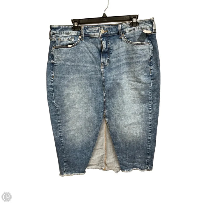 Skirt Maxi By Torrid In Blue Denim, Size: 16