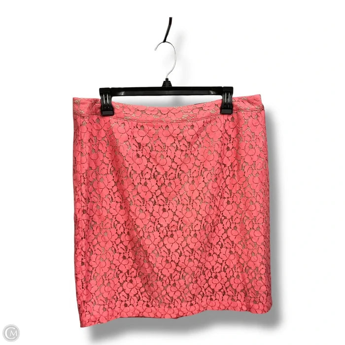 Skirt Midi By Apt 9 In Pink, Size: Xl