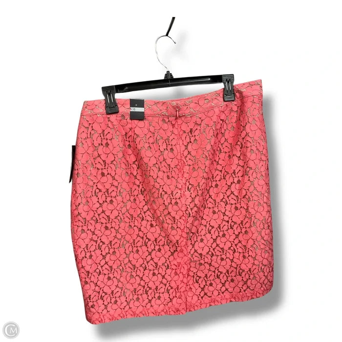 Skirt Midi By Apt 9 In Pink, Size: Xl
