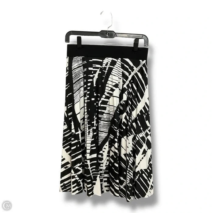 Skirt Midi By Covington In Black & White, Size: Sp