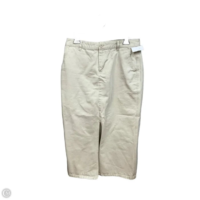 Skirt Midi By Gap In Tan, Size: 8