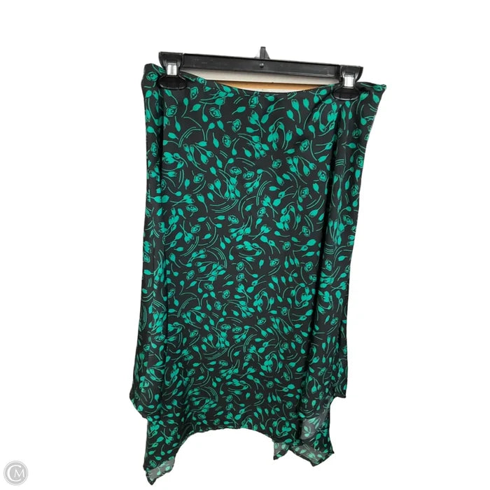 Skirt Midi By Who What Wear In Black & Green, Size: 6