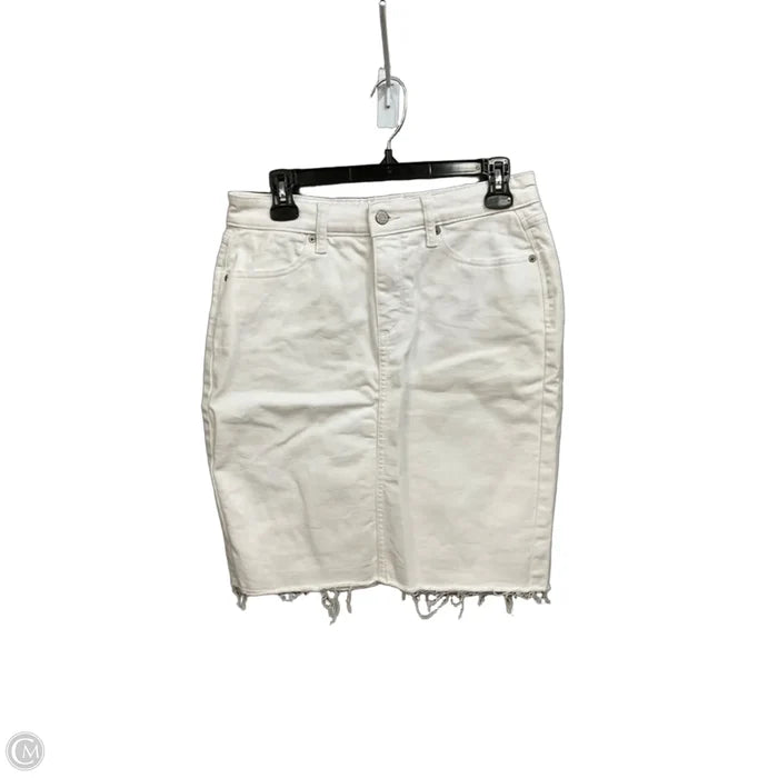 Skirt Mini & Short By Banana Republic In White, Size: 4
