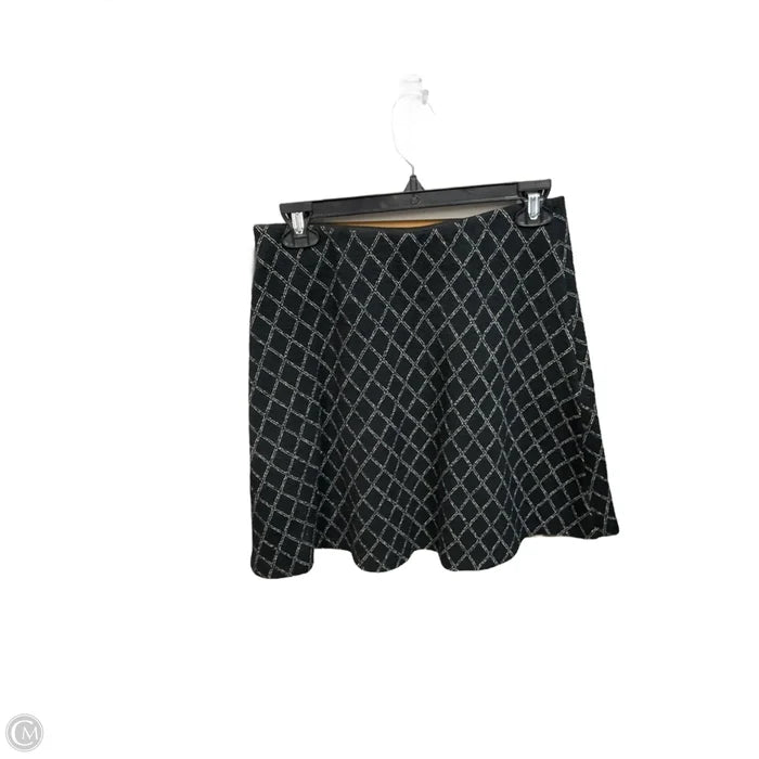 Skirt Mini & Short By Loft In Black & White, Size: 0