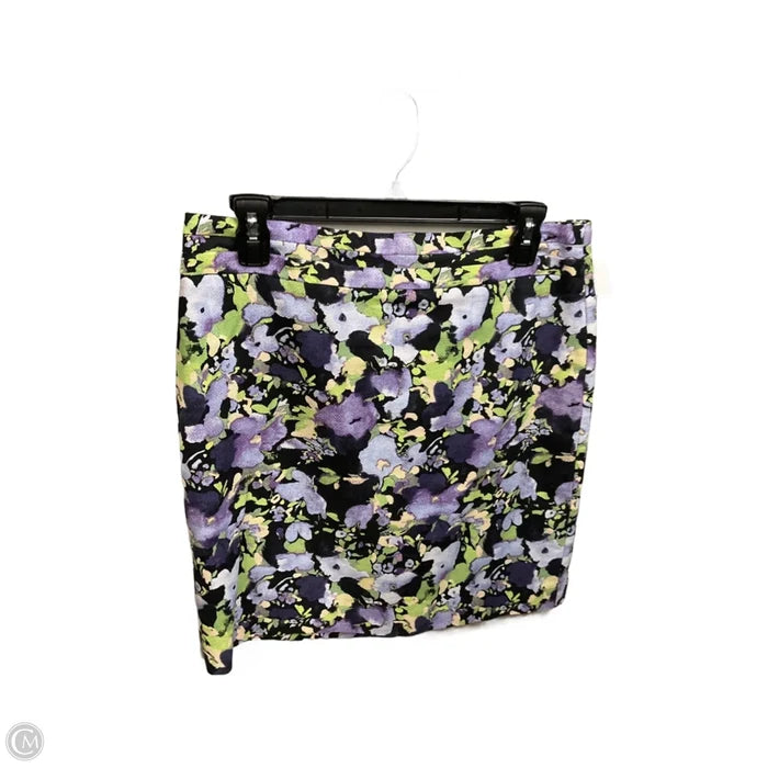 Skirt Mini & Short By Loft In Floral Print, Size: 8