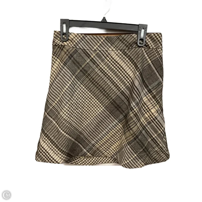 Skirt Mini & Short By Loft In Plaid Pattern, Size: 6