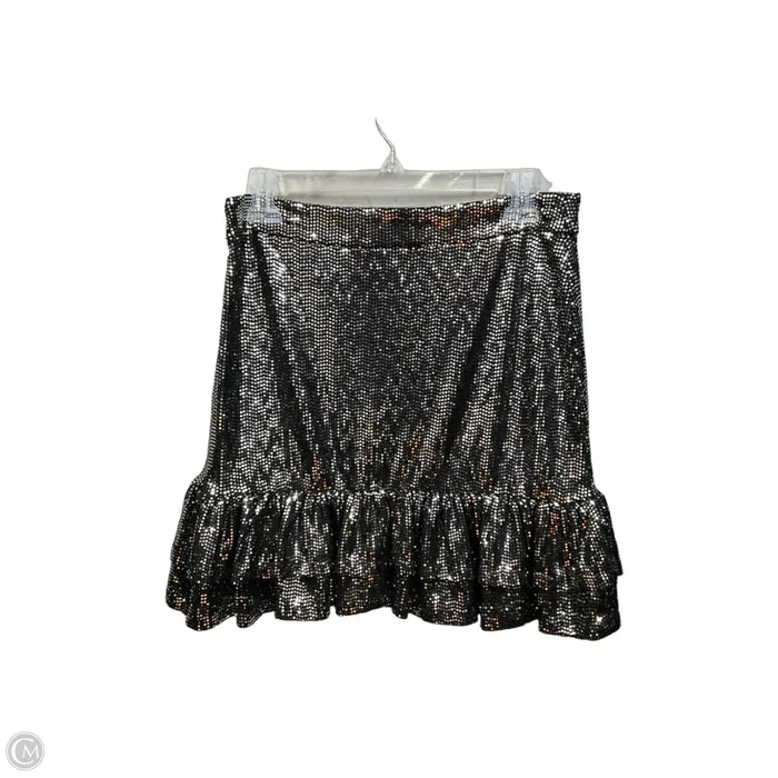Skirt Mini & Short By Michael By Michael Kors In Black & Silver, Size: 4