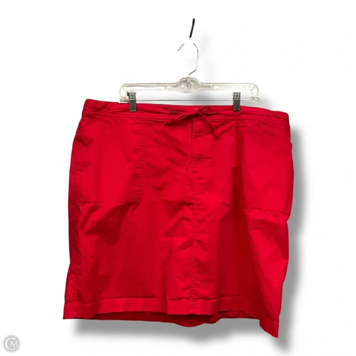 Skort By Cj Banks In Red, Size: 20