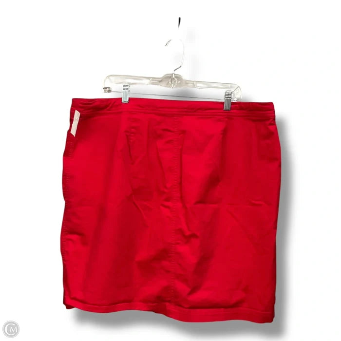 Skort By Cj Banks In Red, Size: 20