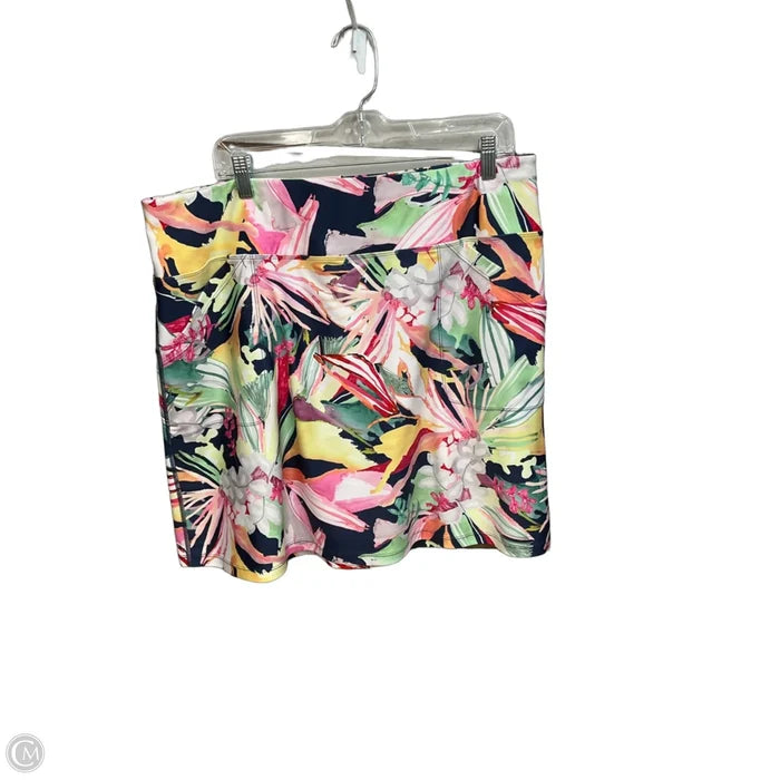 Skort By Tribal In Floral Print, Size: 14