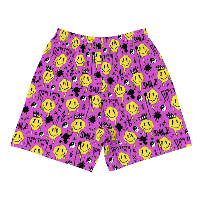 Smile Splatter Recycled Athletic Shorts, Athletic Shorts, - One Stop Rave
