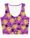 Smile Splatter Crop Top, Crop Top, - One Stop Rave