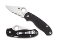 Spyderco Para 3 - Black G10 Handle - Partially Serrated Blade - C223GPS - SNK/WTO - Home Office