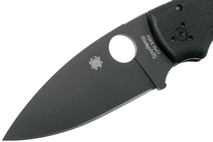 Spyderco Shaman Folding Knife 3.58" S30V Black Plain Blade, Matte G10 (USA) - NORTH RIVER OUTDOORS