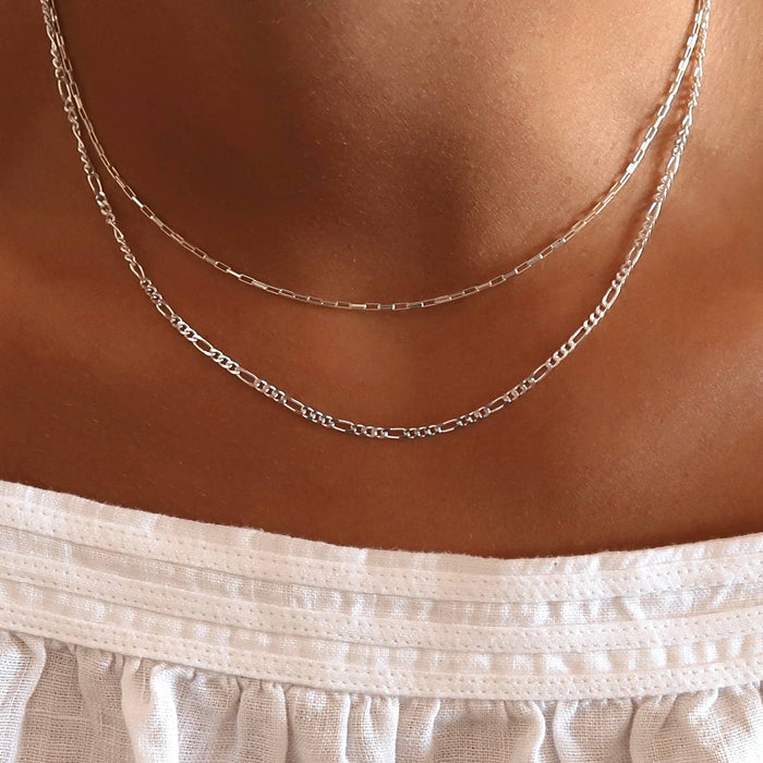 Sterling Silver Figaro Necklace
