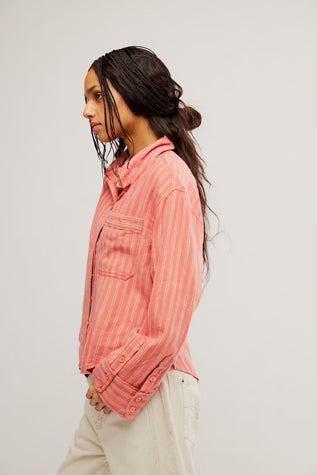 Striped Linen Laurel Top
