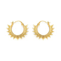Sunburst Hoop Earrings