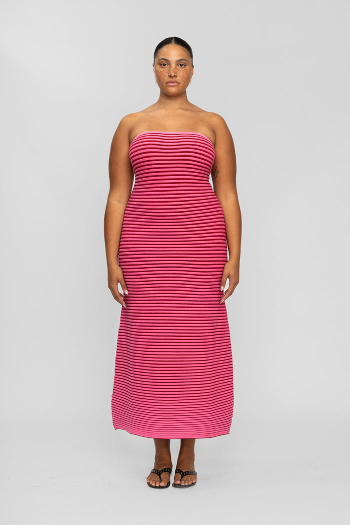 Sunmor Knit Maxi Dress - Candy