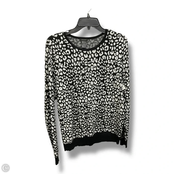 Sweater By Ann Taylor In Black & White, Size: L