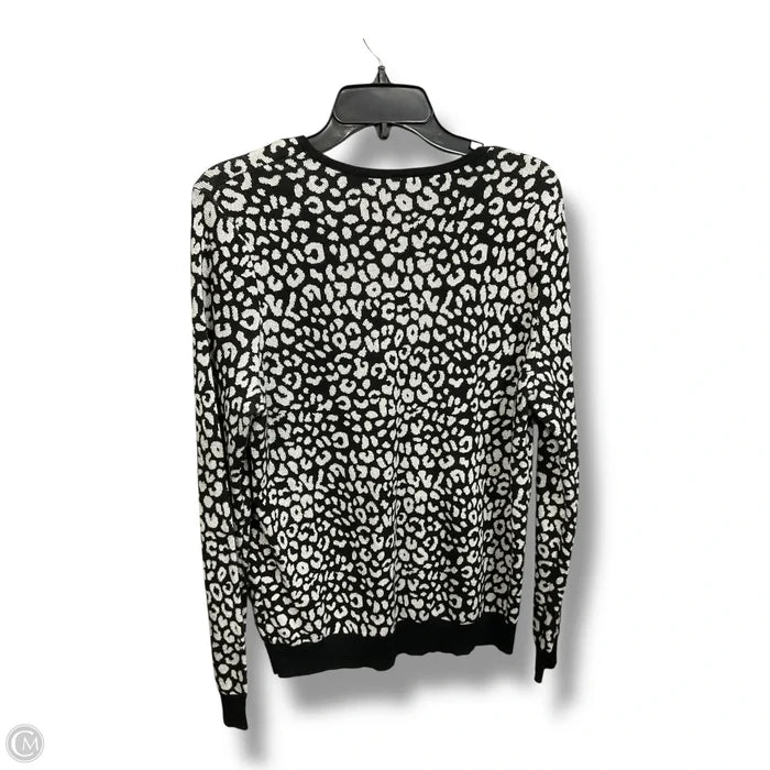 Sweater By Ann Taylor In Black & White, Size: L