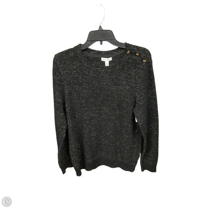 Sweater By Charter Club In Black & Gold, Size: Xl
