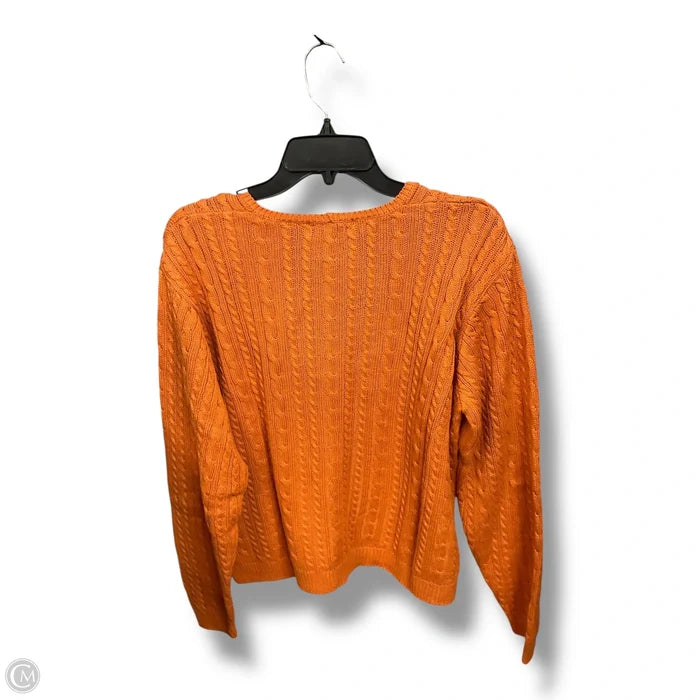 Sweater By Clothes Mentor In Orange, Size: L