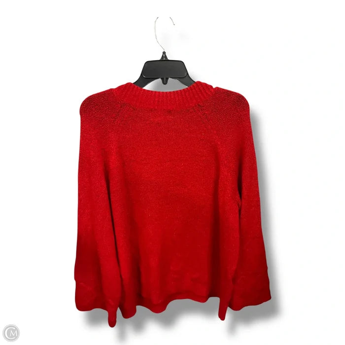 Sweater By Liz Claiborne In Red, Size: Xxl