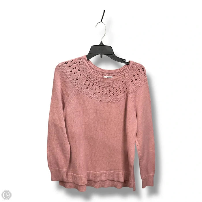 Sweater By Sonoma In Pink, Size: L