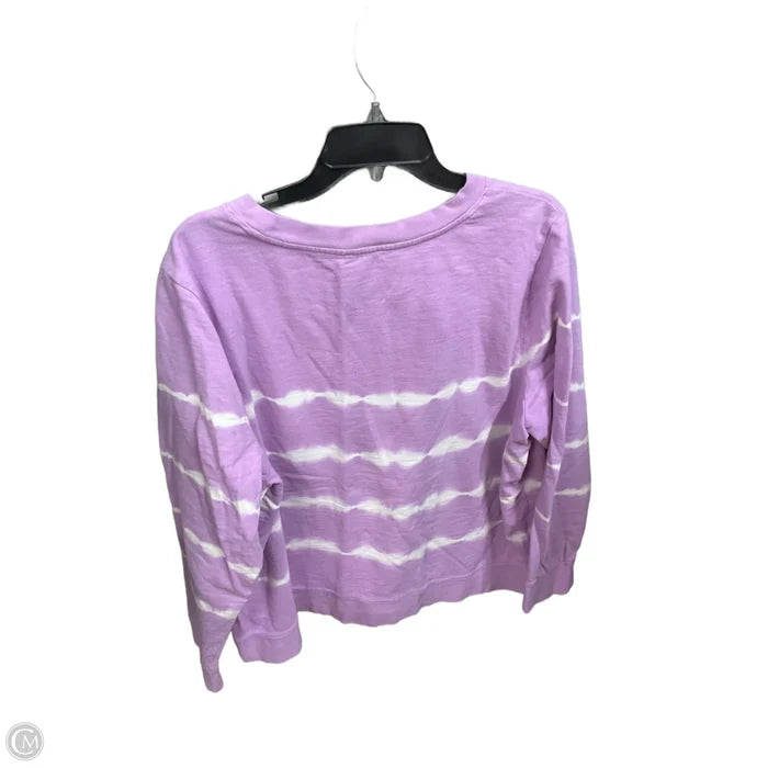 Sweatshirt Collar By Talbots In Tie Dye Print, Size: 2x