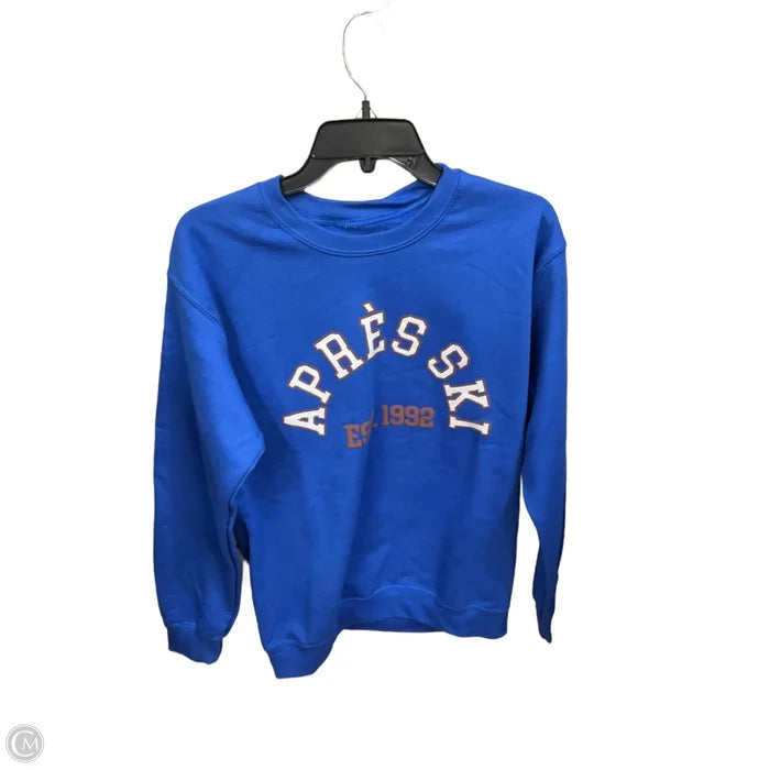 Sweatshirt Crewneck By Anthropologie In Blue, Size: Xs