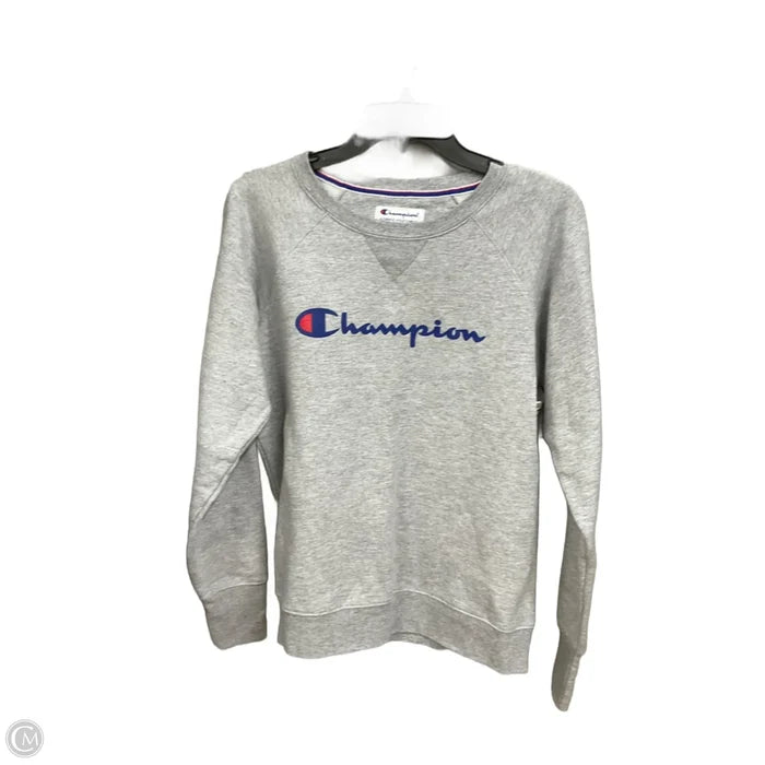 Sweatshirt Crewneck By Champion In Grey, Size: M