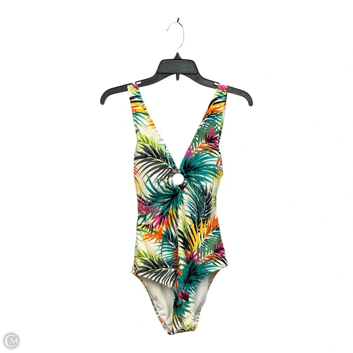 Swimsuit By Shade & Shore In Tropical Print, Size: M