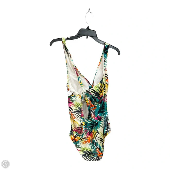 Swimsuit By Shade & Shore In Tropical Print, Size: M