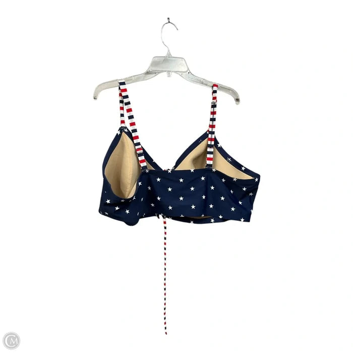 Swimsuit Top By Cacique In Blue & Red, Size: 4x