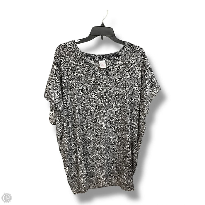 Swimwear Cover-up By Merona In Black & White, Size: S