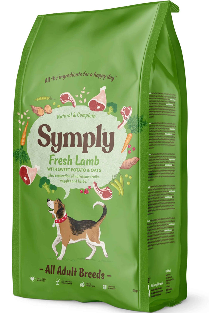 Symply Fresh Lamb and Potato adult dry dog food 12kg bag