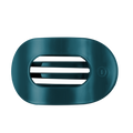 Teal With It Large Flat Round Hair Clip