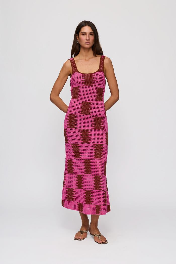 Thera Maxi Dress - Magenta