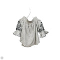 Top 3/4 Sleeve By Chicos In Striped Pattern, Size: S