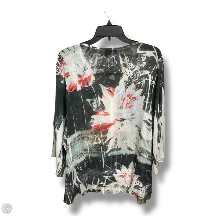 Top 3/4 Sleeve By Lane Bryant In Floral Print, Size: 4x