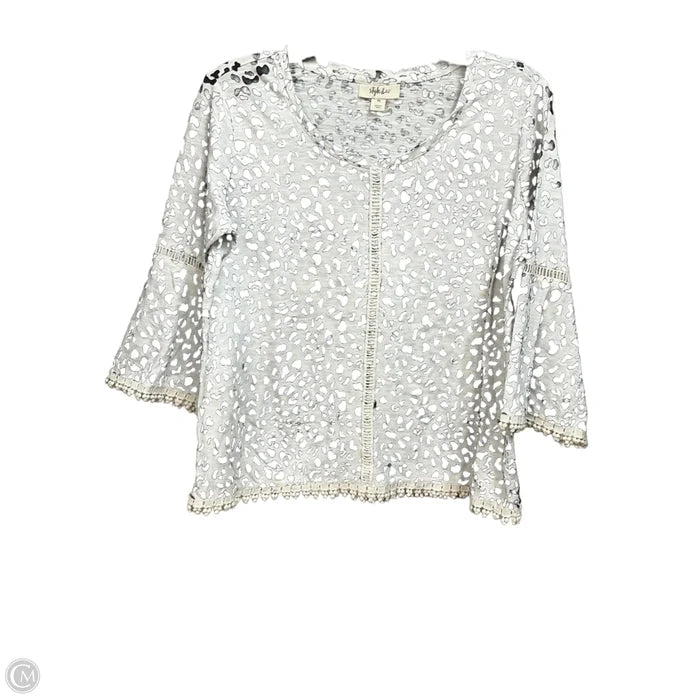 Top 3/4 Sleeve By Style And Company In Animal Print, Size: Sp