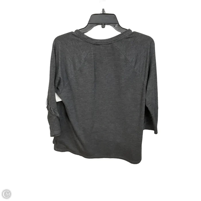 Top 3/4 Sleeve By Style And Company In Grey, Size: M