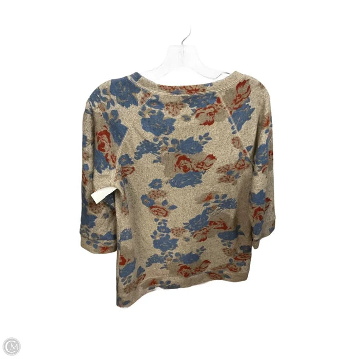 Top 3/4 Sleeve By Tribal In Floral Print, Size: Sp