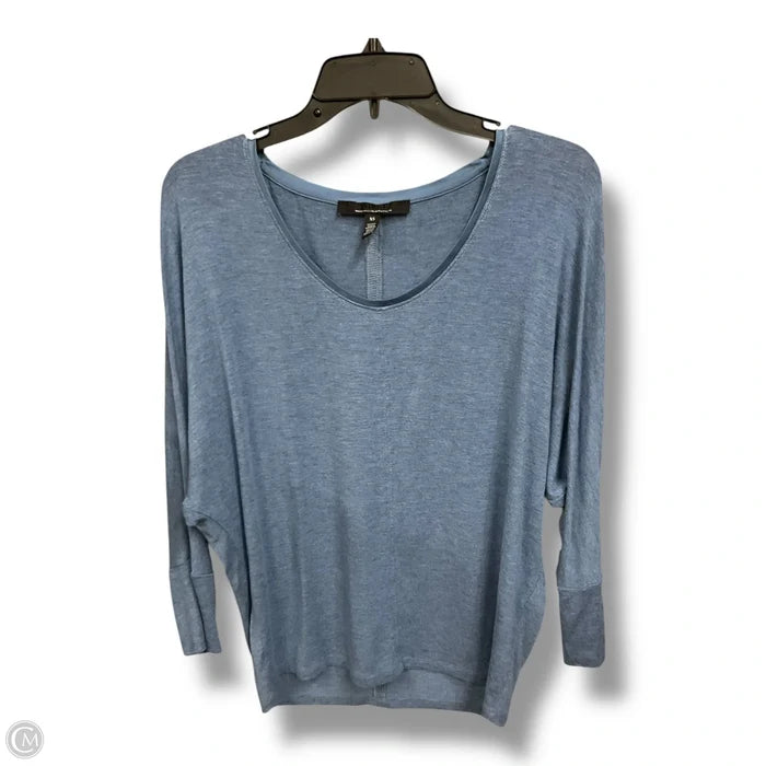 Top 3/4 Sleeve By White House Black Market In Blue & Brown, Size: Xs