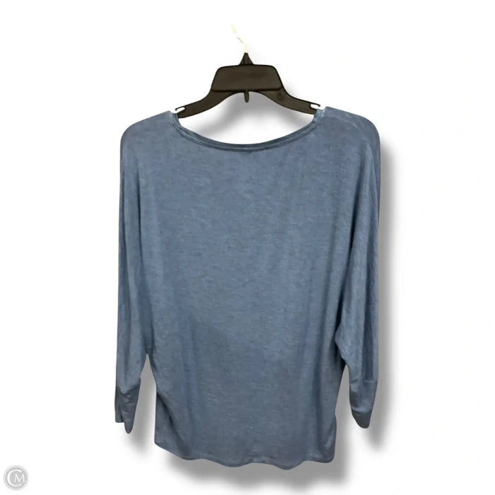 Top 3/4 Sleeve By White House Black Market In Blue & Brown, Size: Xs