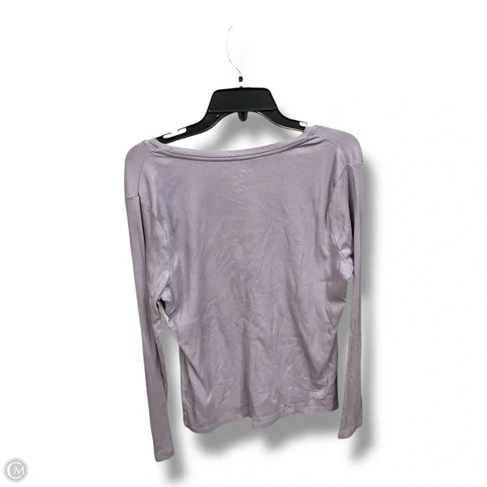 Top Long Sleeve Basic By A New Day In Purple, Size: Xl