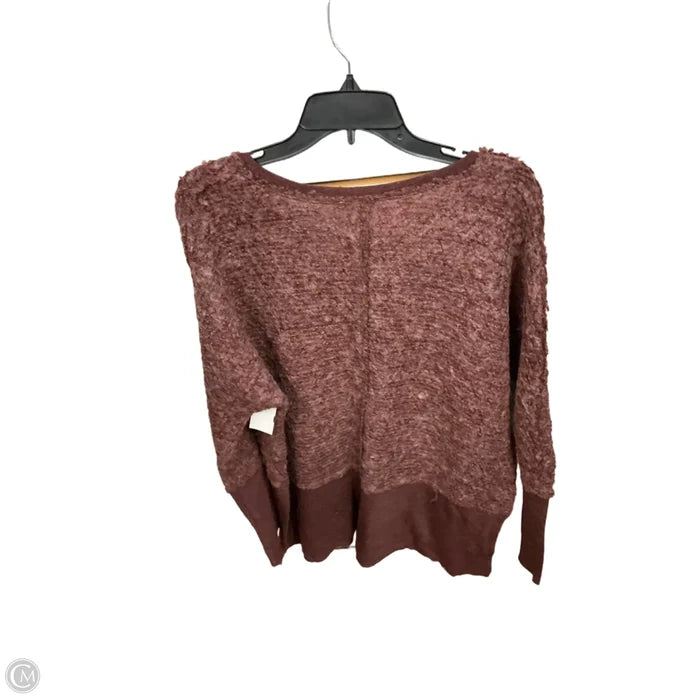 Top Long Sleeve Basic By Altard State In Maroon, Size: M