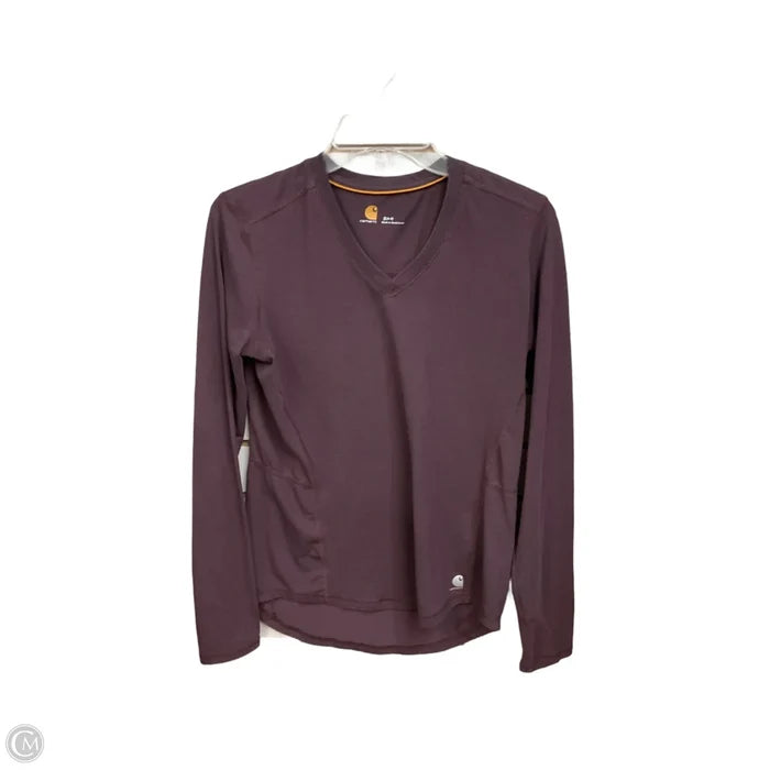 Top Long Sleeve Basic By Carhartt In Purple, Size: S