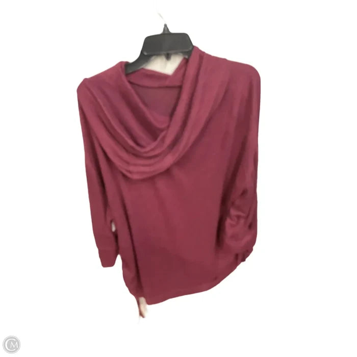 Top Long Sleeve Basic By Clothes Mentor In Maroon, Size: 2x